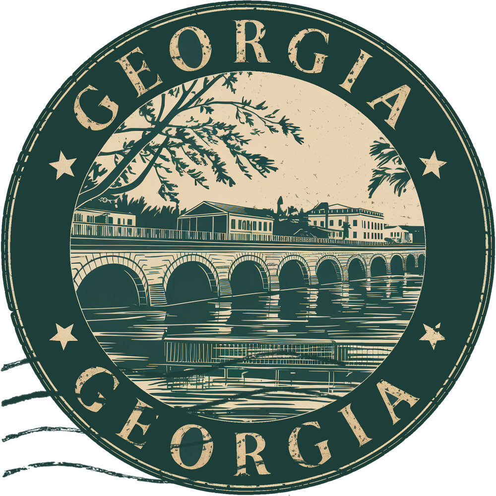 State Stamp Fabric Panel 18