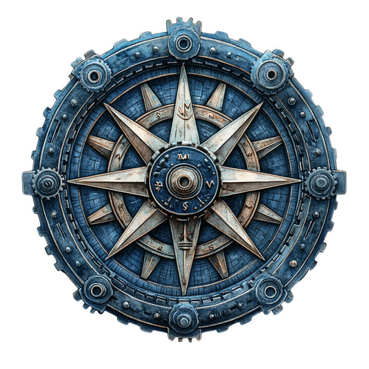 Steampunk Nautical Fabric Panel 2