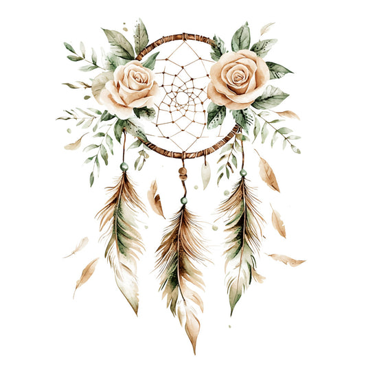 Floral Dreamcatcher Fabric Panel 11