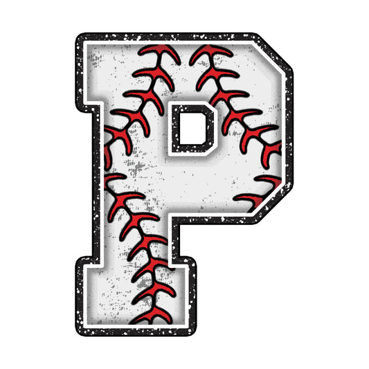 Baseball Alphabet Fabric Panel 26