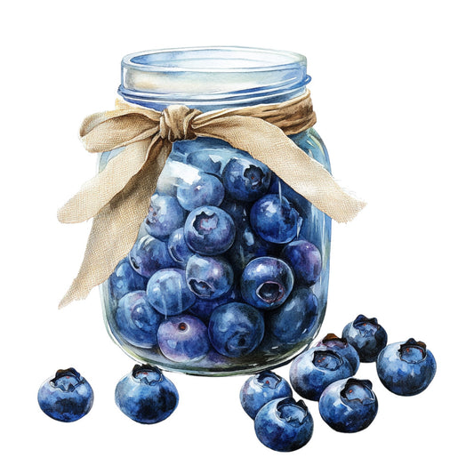 Blueberry Gardens Fabric Panel 29