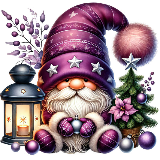 Cozy Christmas Gnomes Fabric Panel 12