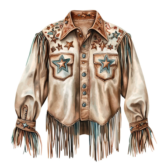 Watercolor Texas Fabric Panel 7