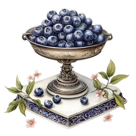 Blueberry Gardens Fabric Panel 8