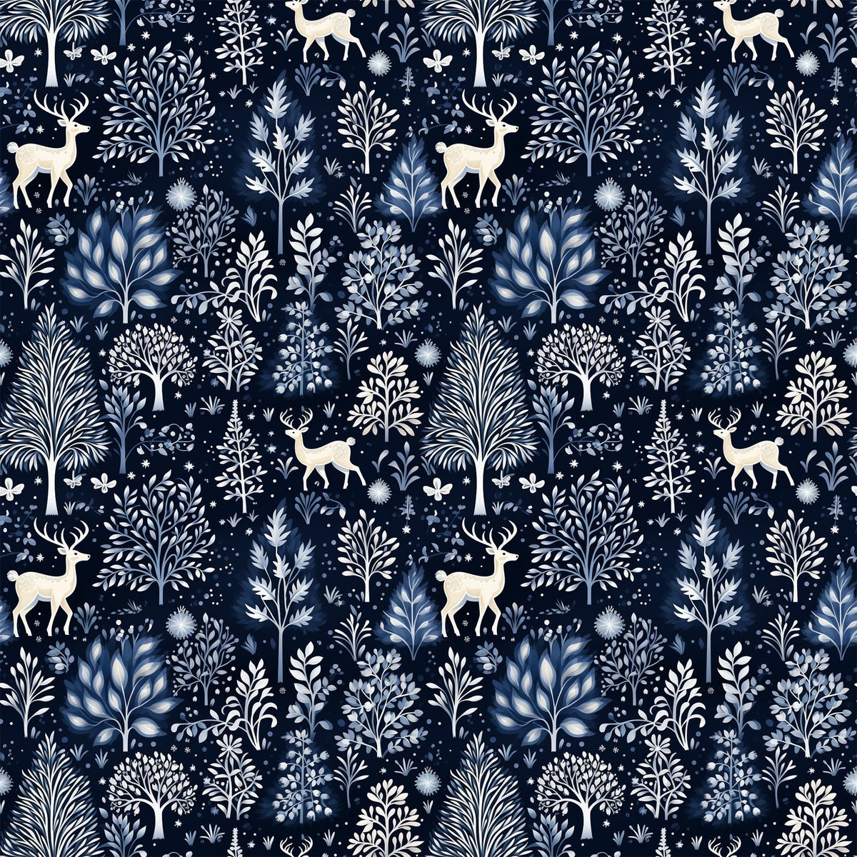 Midnight Forest Pattern 9 Minky Fabric