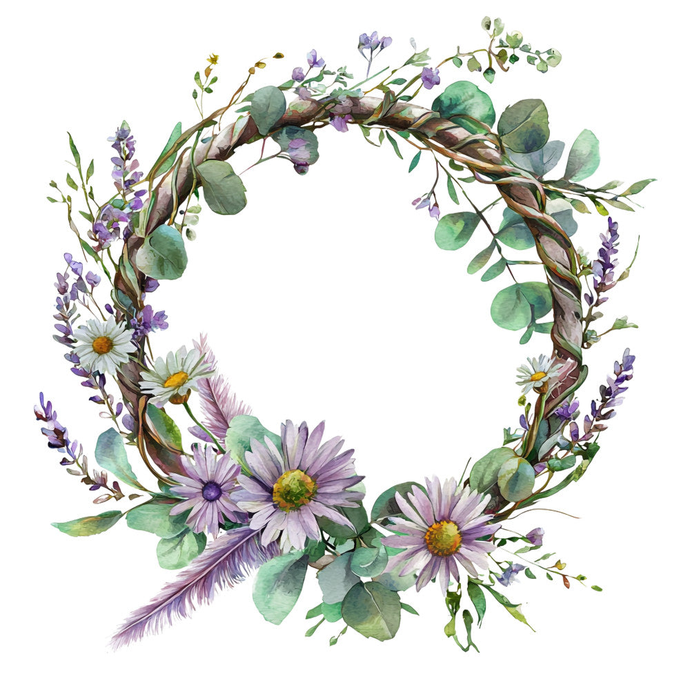 Floral Dreamcatcher Fabric Panel 4