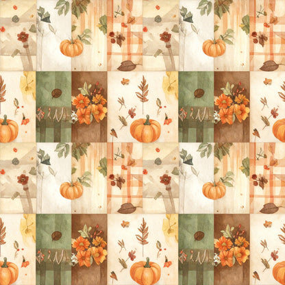 Autumn Woodland Whimsy Pattern 5 Minky Fabric