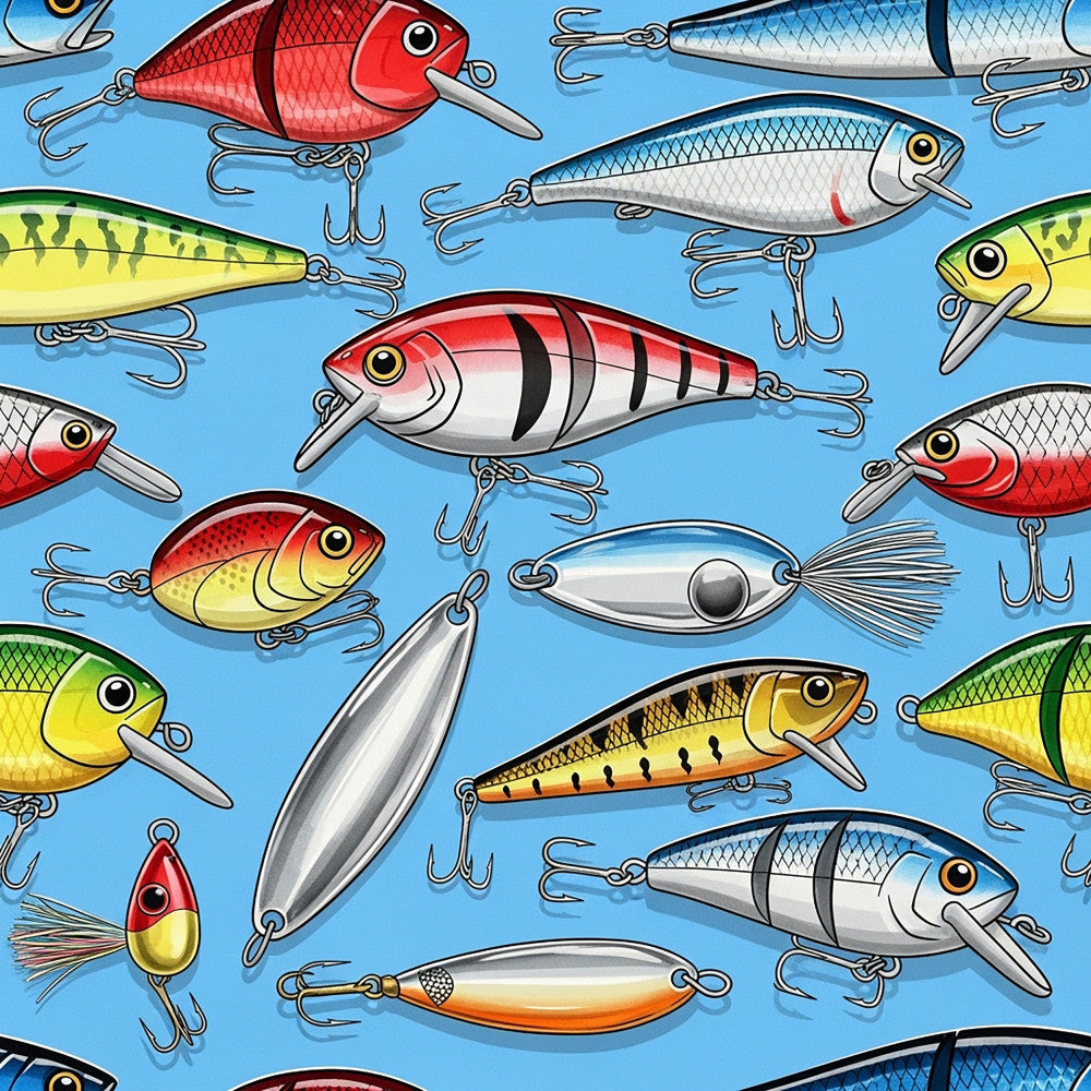 Angler's Vintage Almanac Pattern 1 Minky Fabric