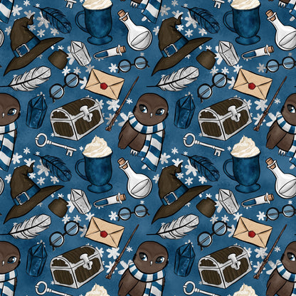 Owl Post Academy Pattern 39 Minky Fabric