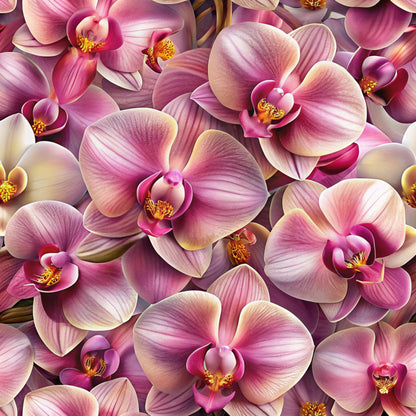 Realistic Flowers Pattern 31 Quilting Cotton Fabric