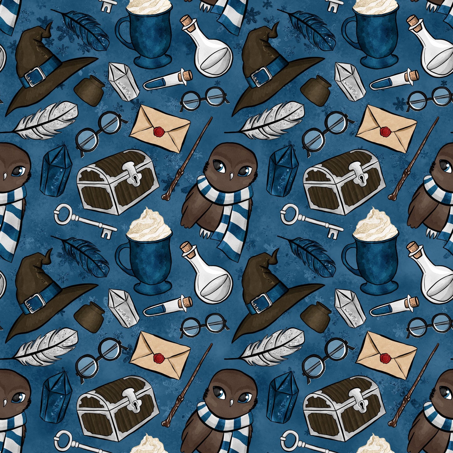 Wizard Magic School Pattern 46 Quilting Cotton Fabric