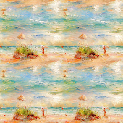 Monet Inspired Art Pattern 8 Quilting Cotton Fabric