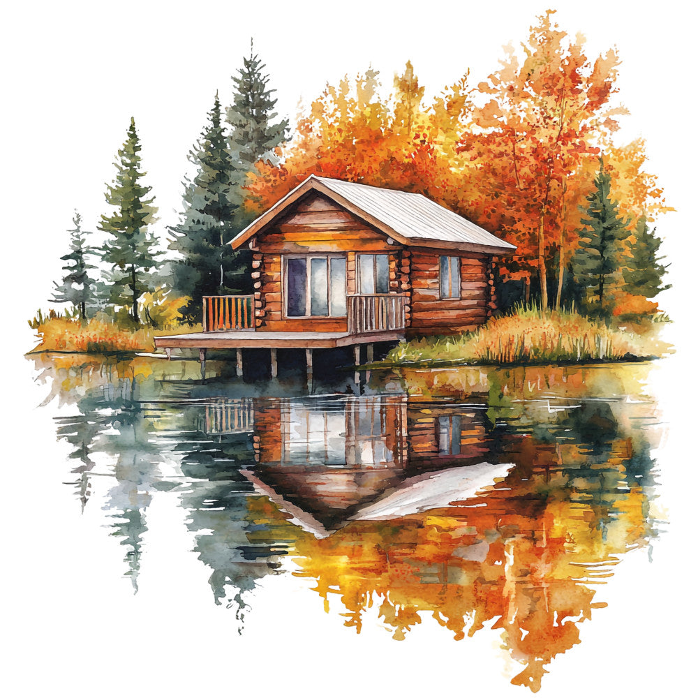 Autumn Landscape Fabric Panel 2