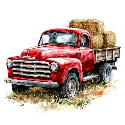 Watercolor Texas Fabric Panel 34