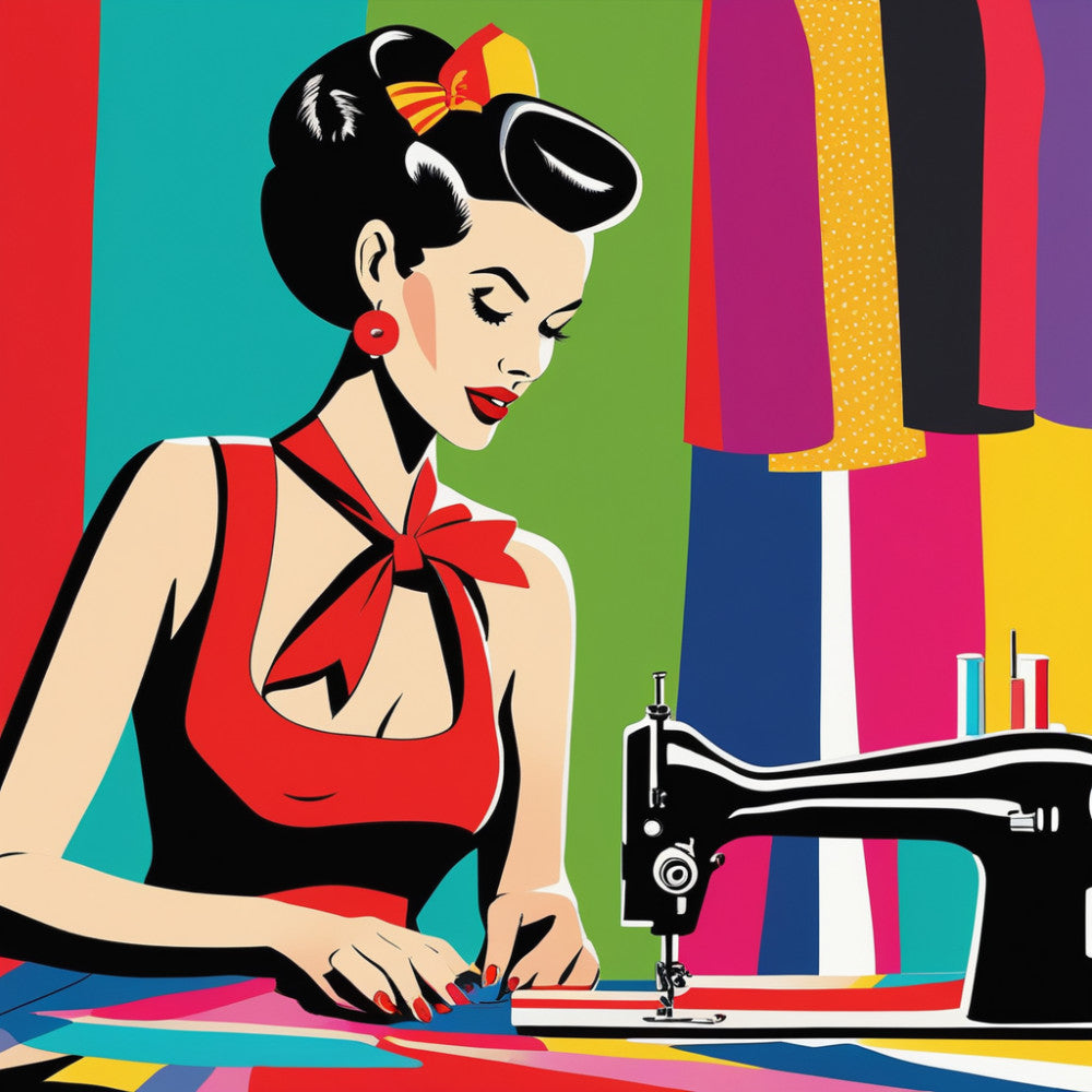 Pop Art Sewing Fabric Panel 26