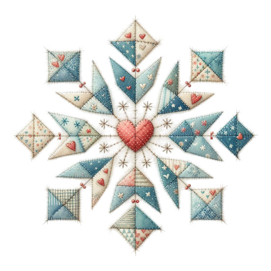 Christmas Patchwork Fabric Panel 27