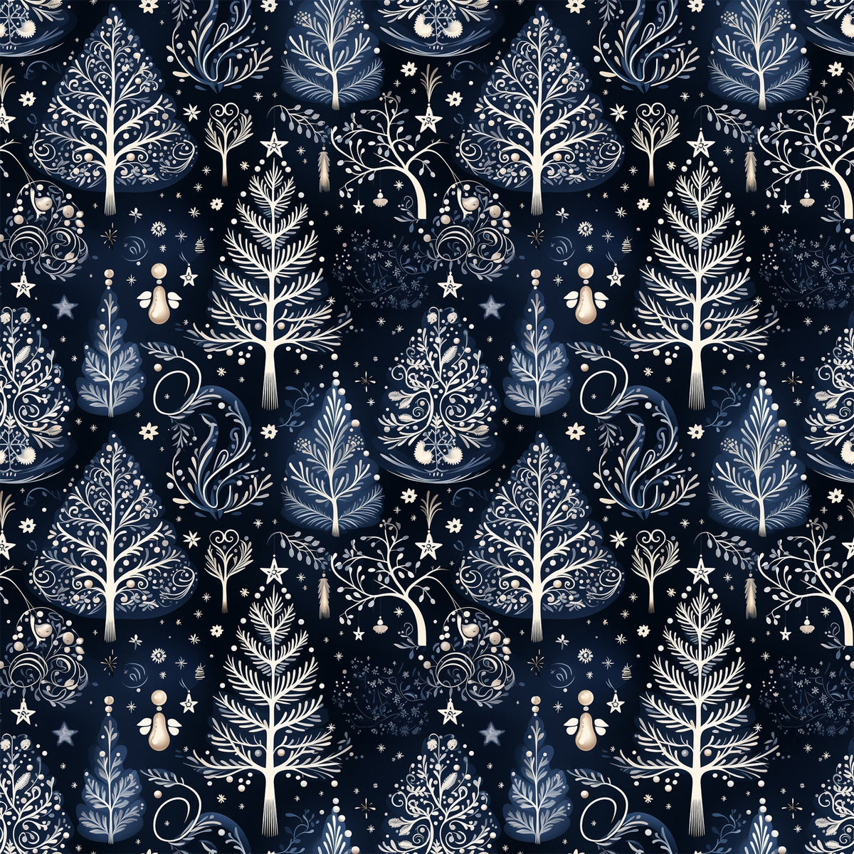 Midnight Forest Pattern 2 Minky Fabric