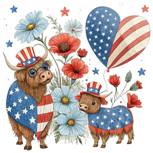 4th of July Design Fabric Panel 4
