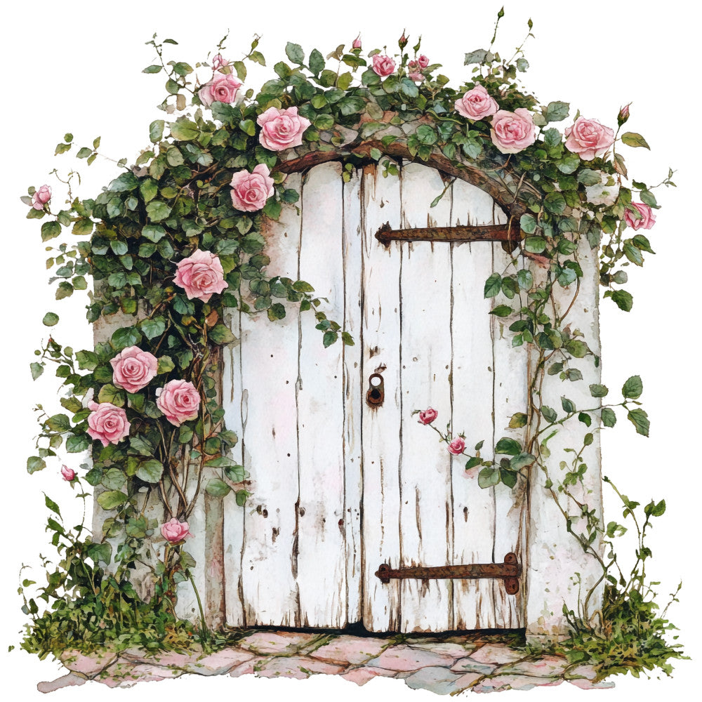 Vintage Garden Fabric Panel 19