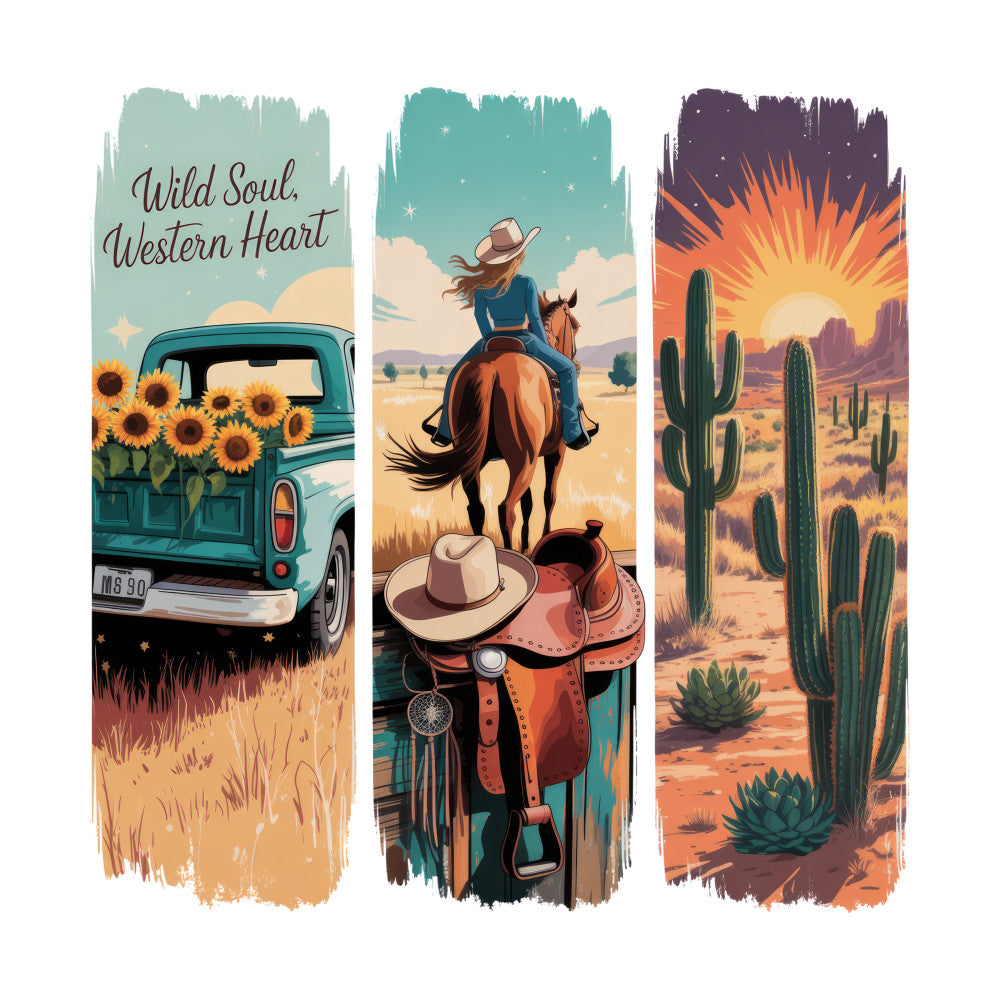 Western Brushstroke Fabric Panel 9