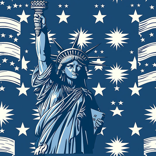 Liberty Stars Pattern 10 Minky Fabric
