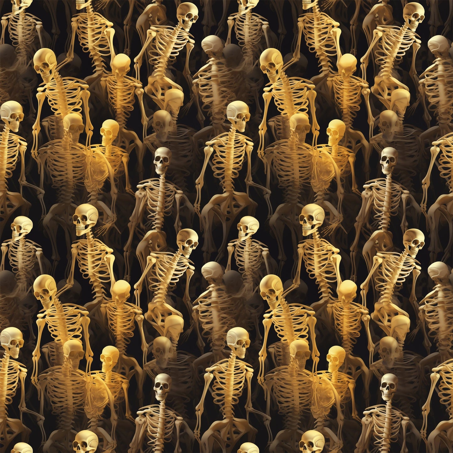 Scary Halloween Pattern 5 Quilting Cotton Fabric