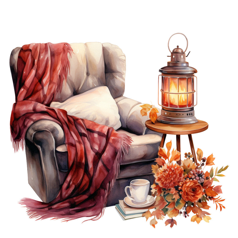 Cozy Autumn Fabric Panel 26