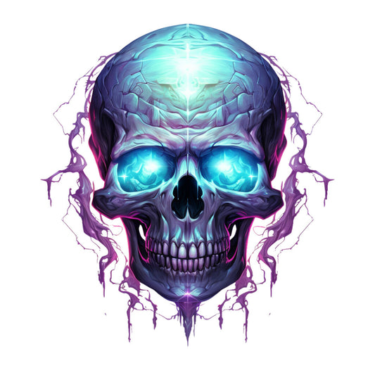 Horror Skulls Fabric Panel 19