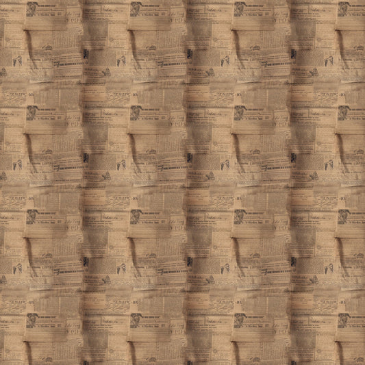 Old Newspapers Pattern 6 Quilting Cotton Fabric