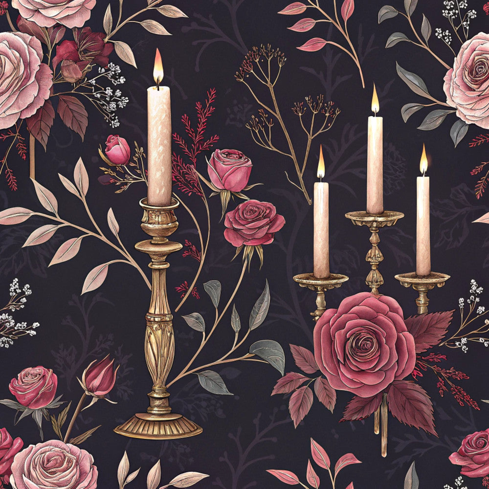 Velvet Rose Reverie Pattern 16 Minky Fabric