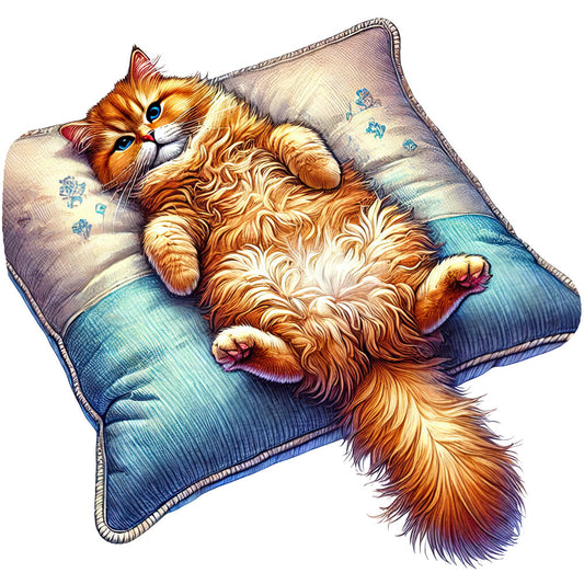Lazy Cats Fabric Panel 10