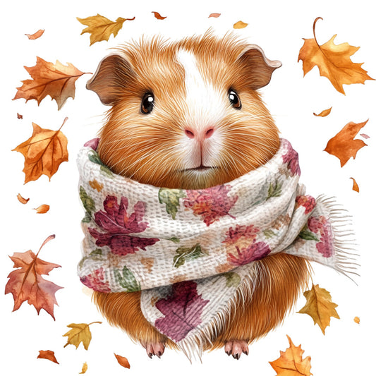 Cute Guinea Pigs Fabric Panel 19