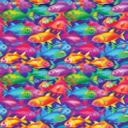 Rainbow Blooms Pattern 9 Minky Fabric