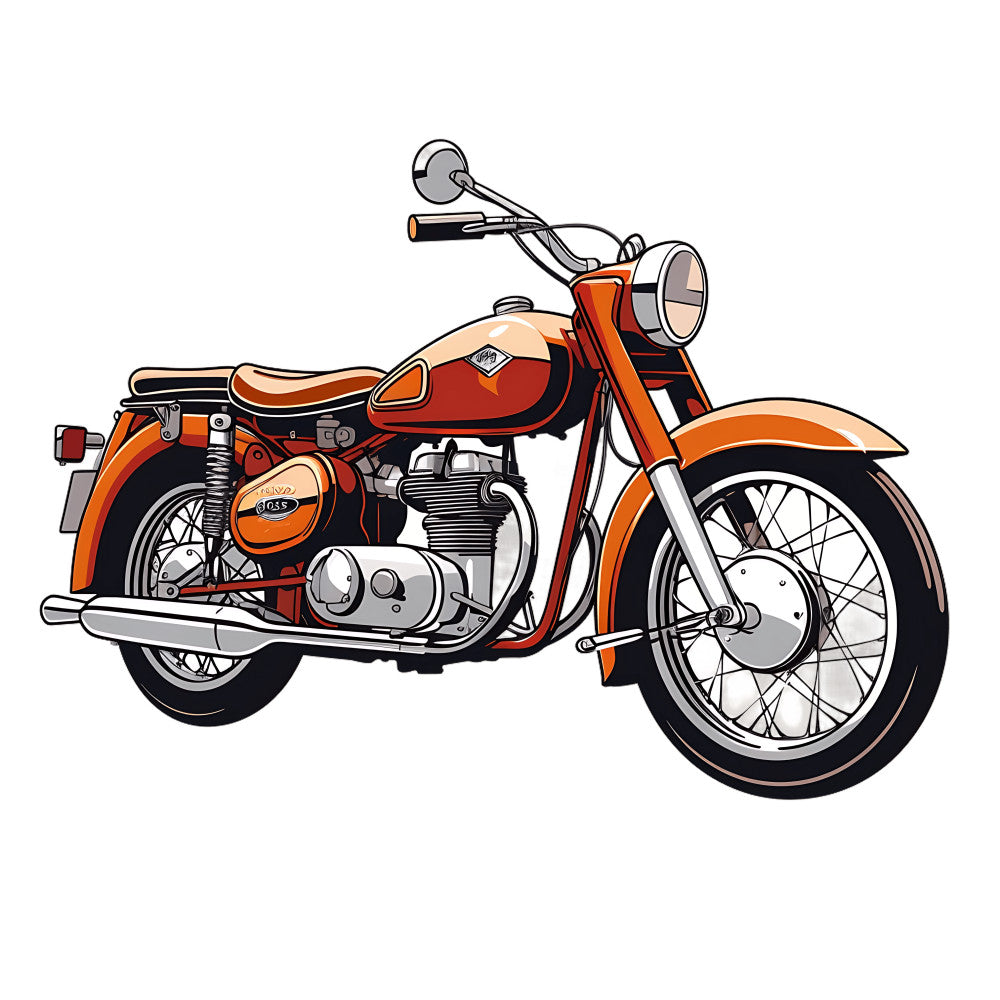 Vintage Motorcycles Fabric Panel 7