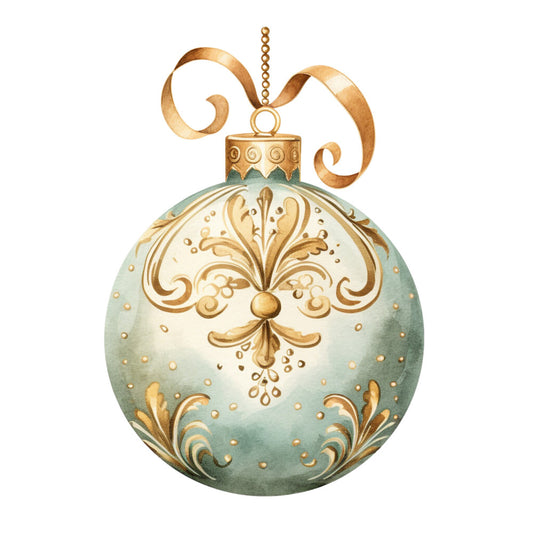 A Golden Christmas Fabric Panel 5