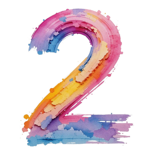 Brushstroke Alphabet Fabric Panel 34