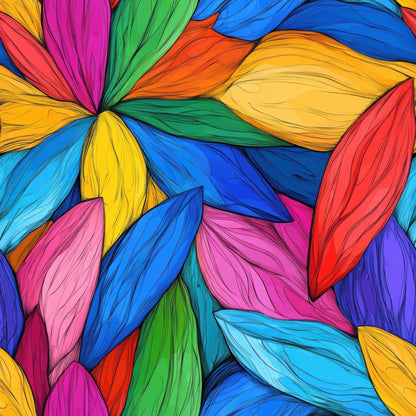 Gouache Garden Pattern 2 Minky Fabric