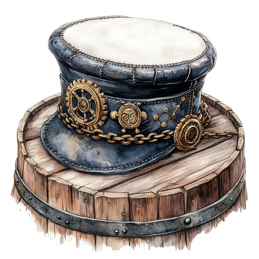 Steampunk Nautical Fabric Panel 24