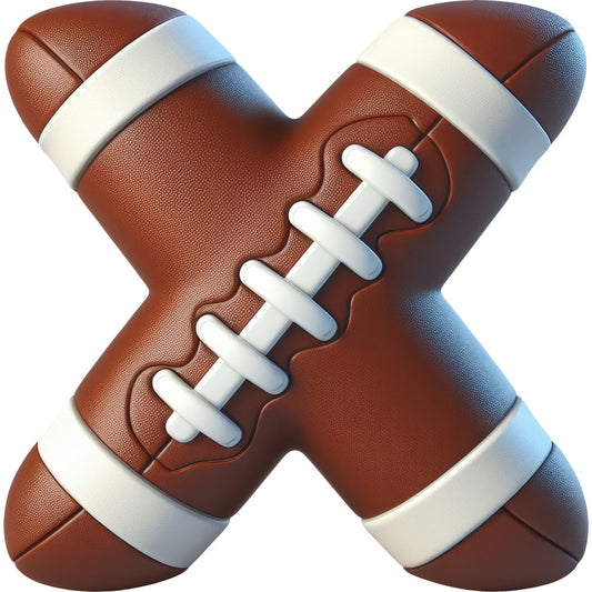 Football Alphabet Fabric Panel 32