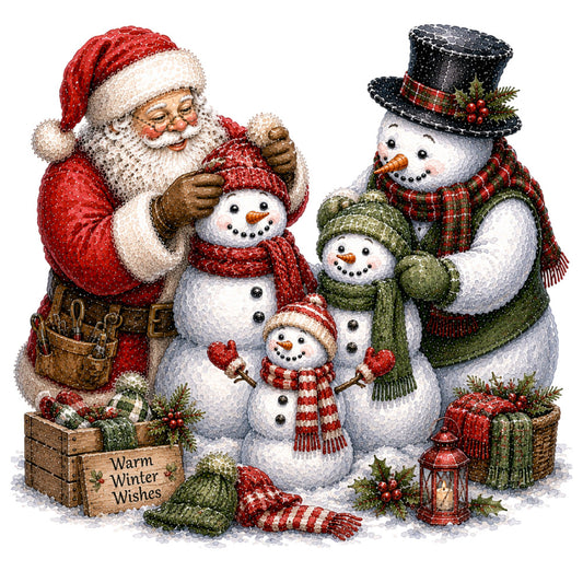 christmas, holiday, santa, snowman, winter, red, white, cream, forest green, olive green, gold, black, plaid, tartan, festive, whimsical, traditional, vintage, nostalgic, family, children, jolly, snow, evergreen, lantern, gifts, warm wishes, seasonal, decorative