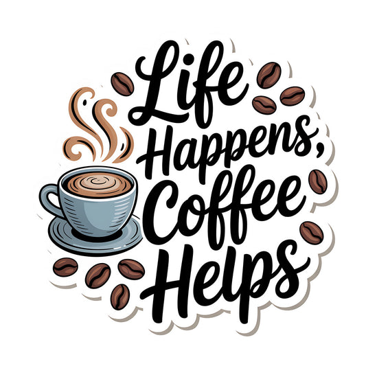 Coffee Quotes Fabric Panel 3