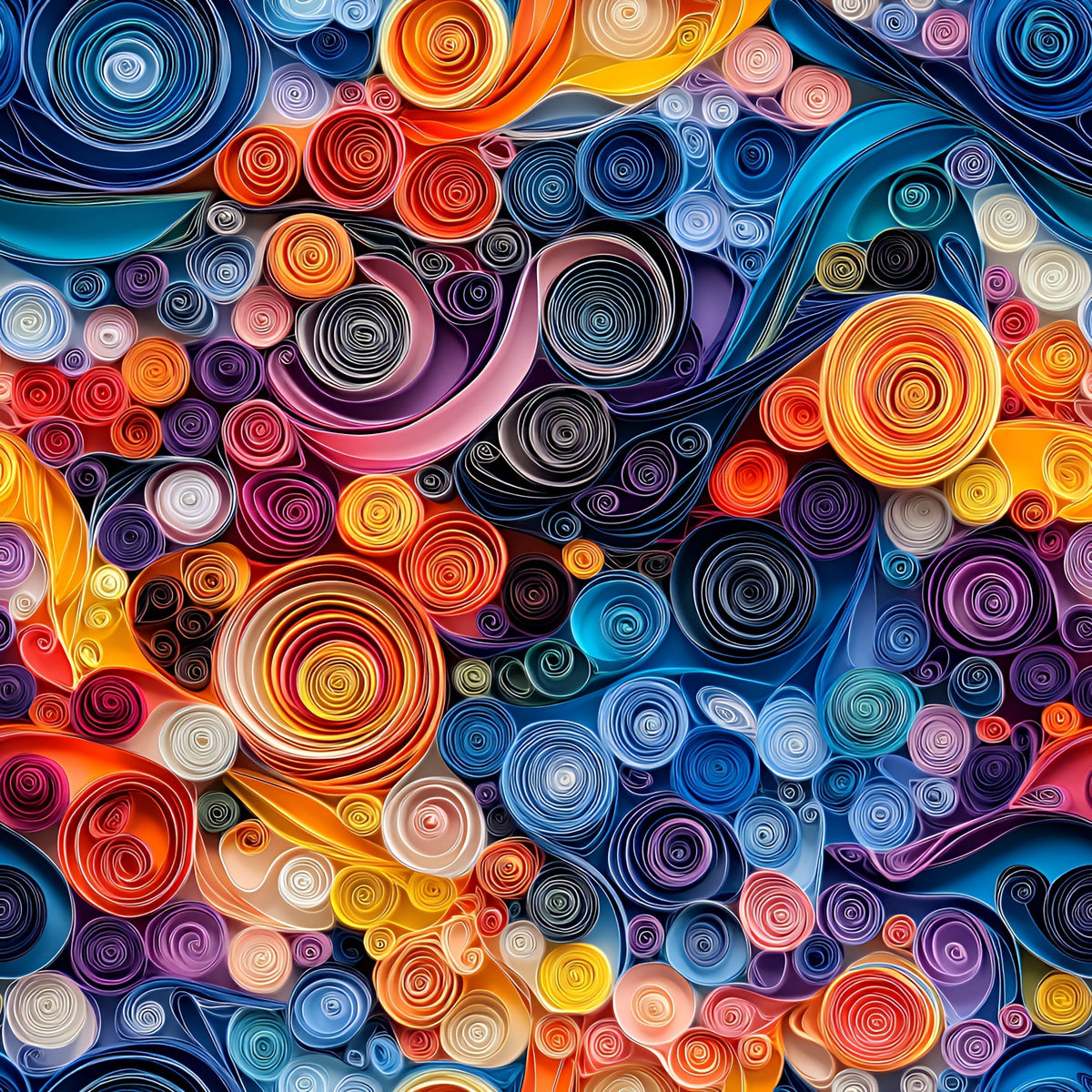 Filigree Blooms Pattern 10 Minky Fabric
