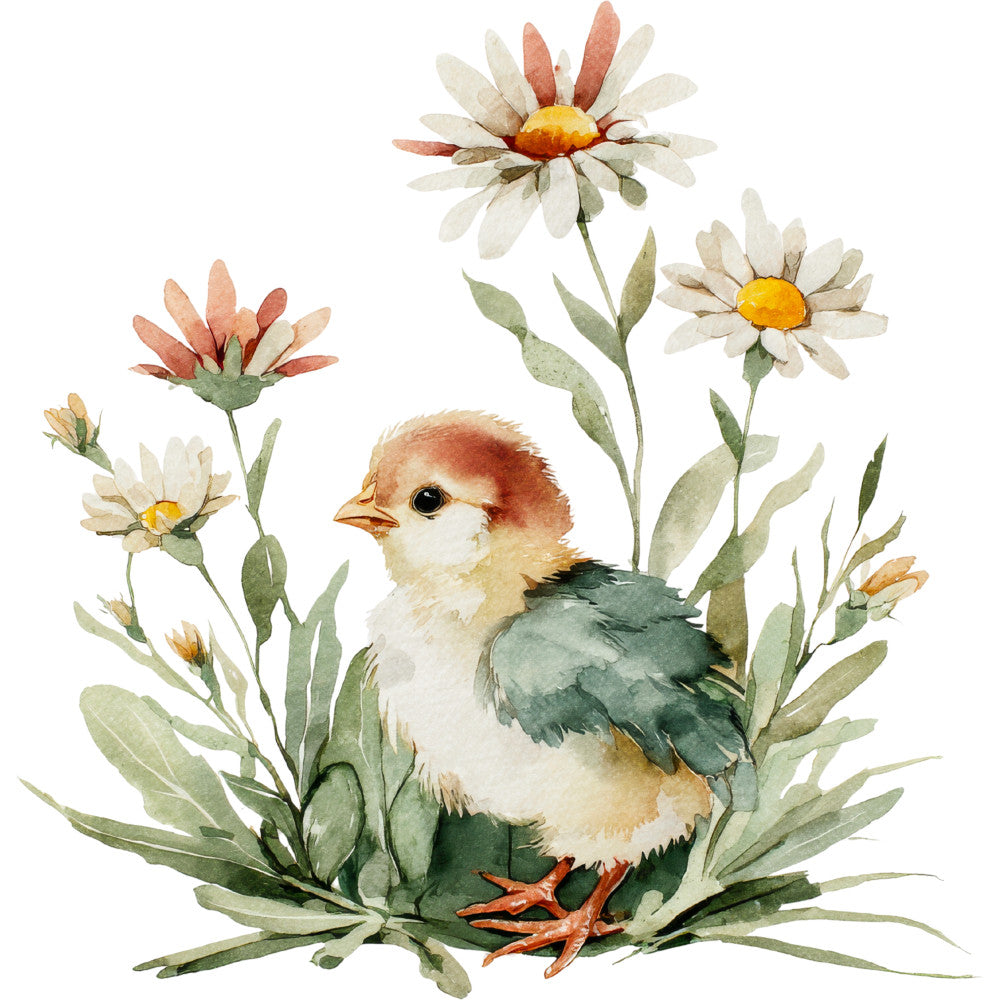 Farmhouse Chicken Decor Fabric Panel 4