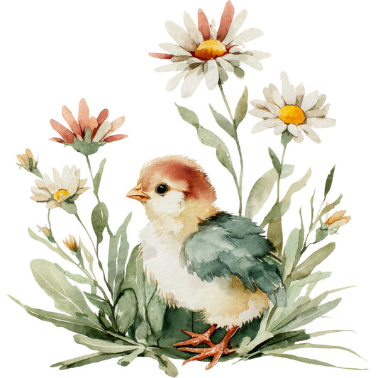Farmhouse Chicken Decor Fabric Panel 4