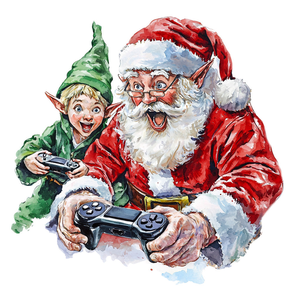 Santas Day Off Fabric Panel 21