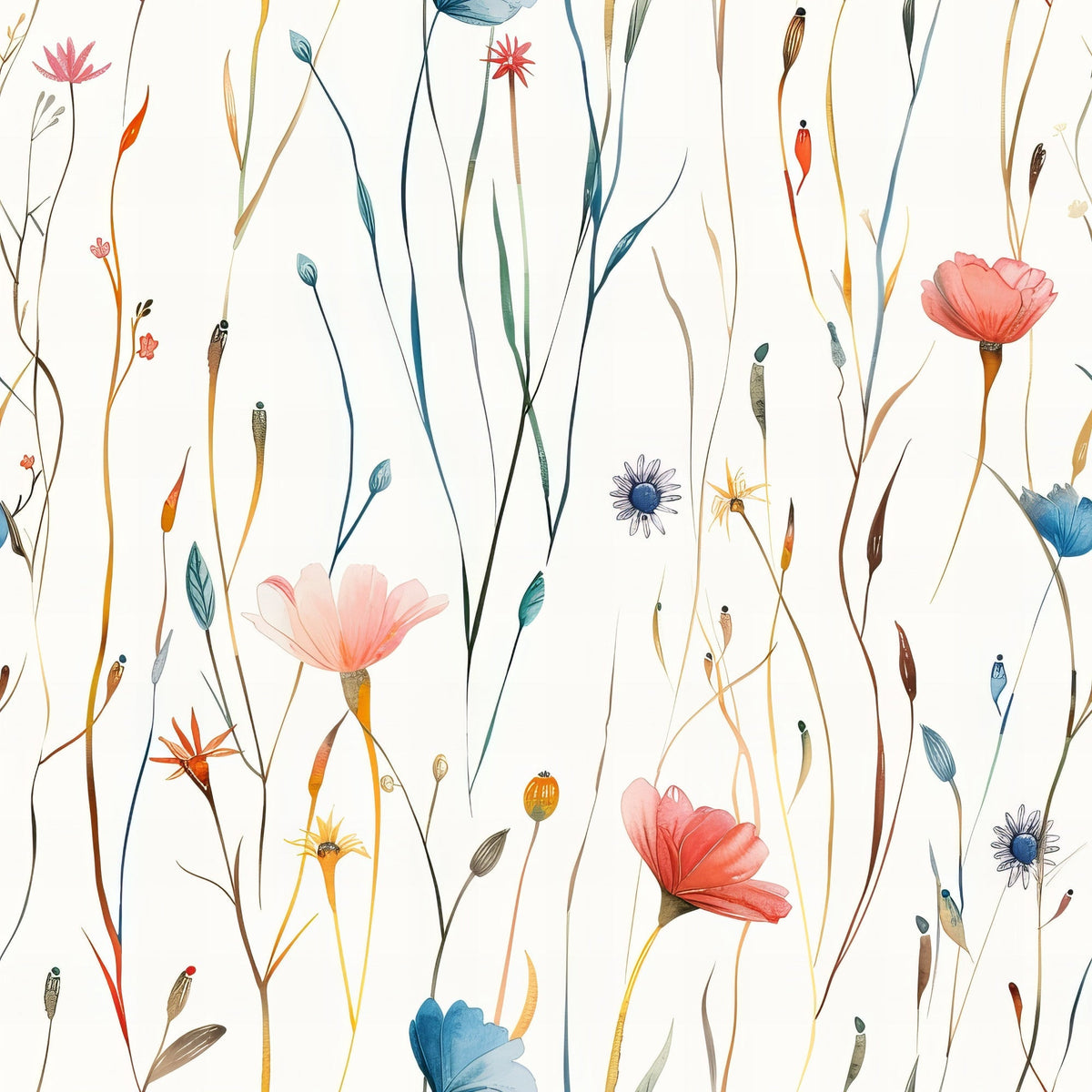 Whispering Stems Pattern 11 Minky Fabric