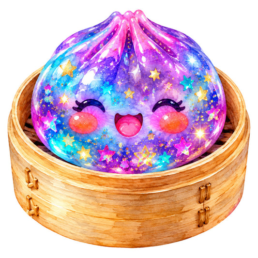 magenta, purple, pink, blue, cyan, gold, coral, rainbow, stars, celestial, whimsical, cute, kawaii, magical, fantasy, sparkly, glitter, smiling face, character, children's, playful, dreamy, galaxy, cosmic, colorful, child-friendly, nursery, cheerful, vibrant