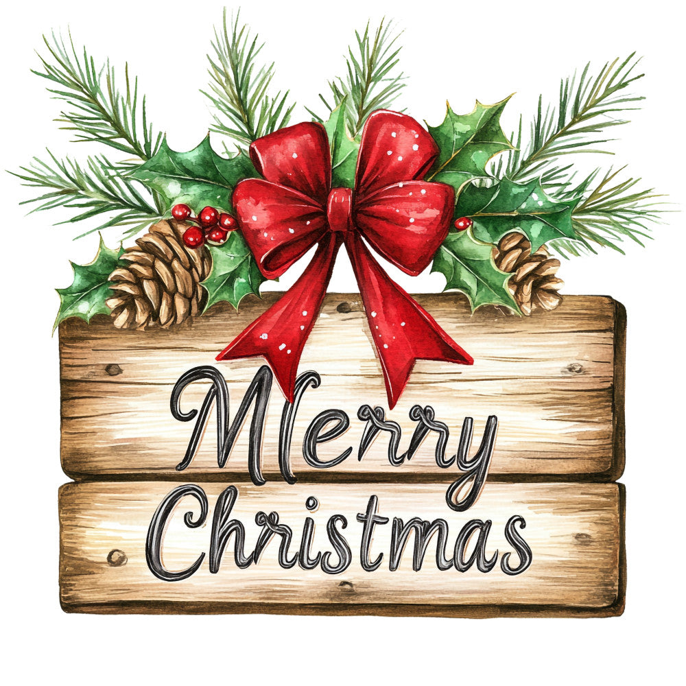 Rustic Christmas Fabric Panel 16