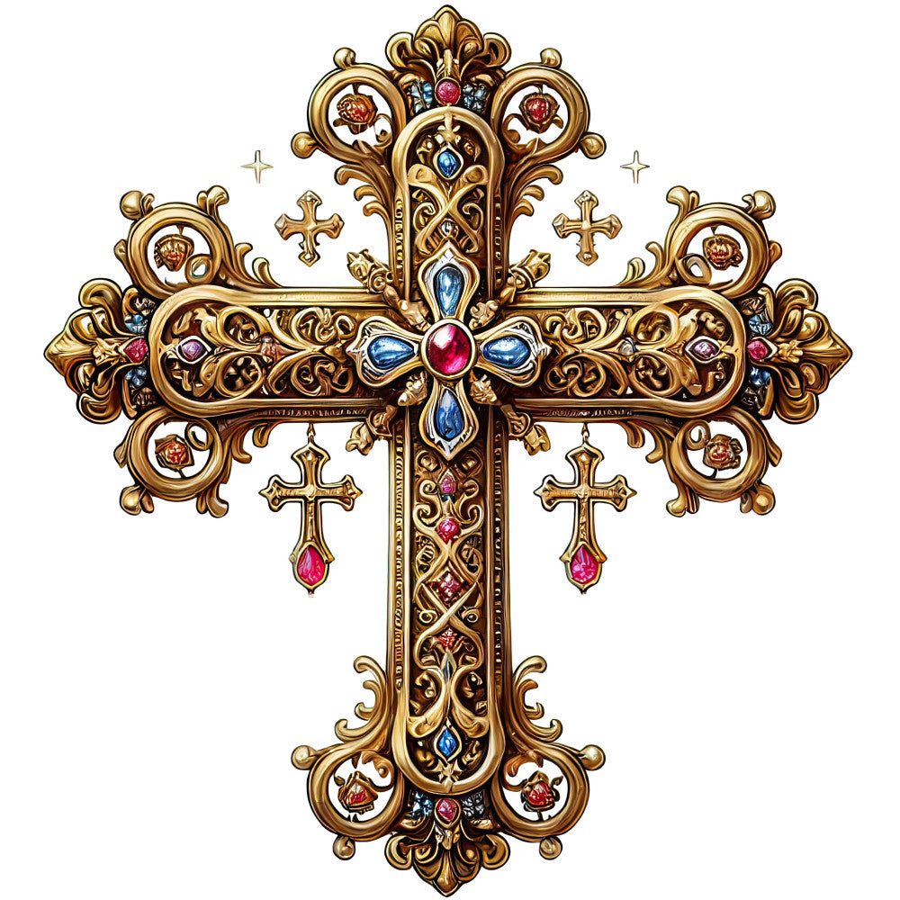 Various Crosses Fabric Panel 18