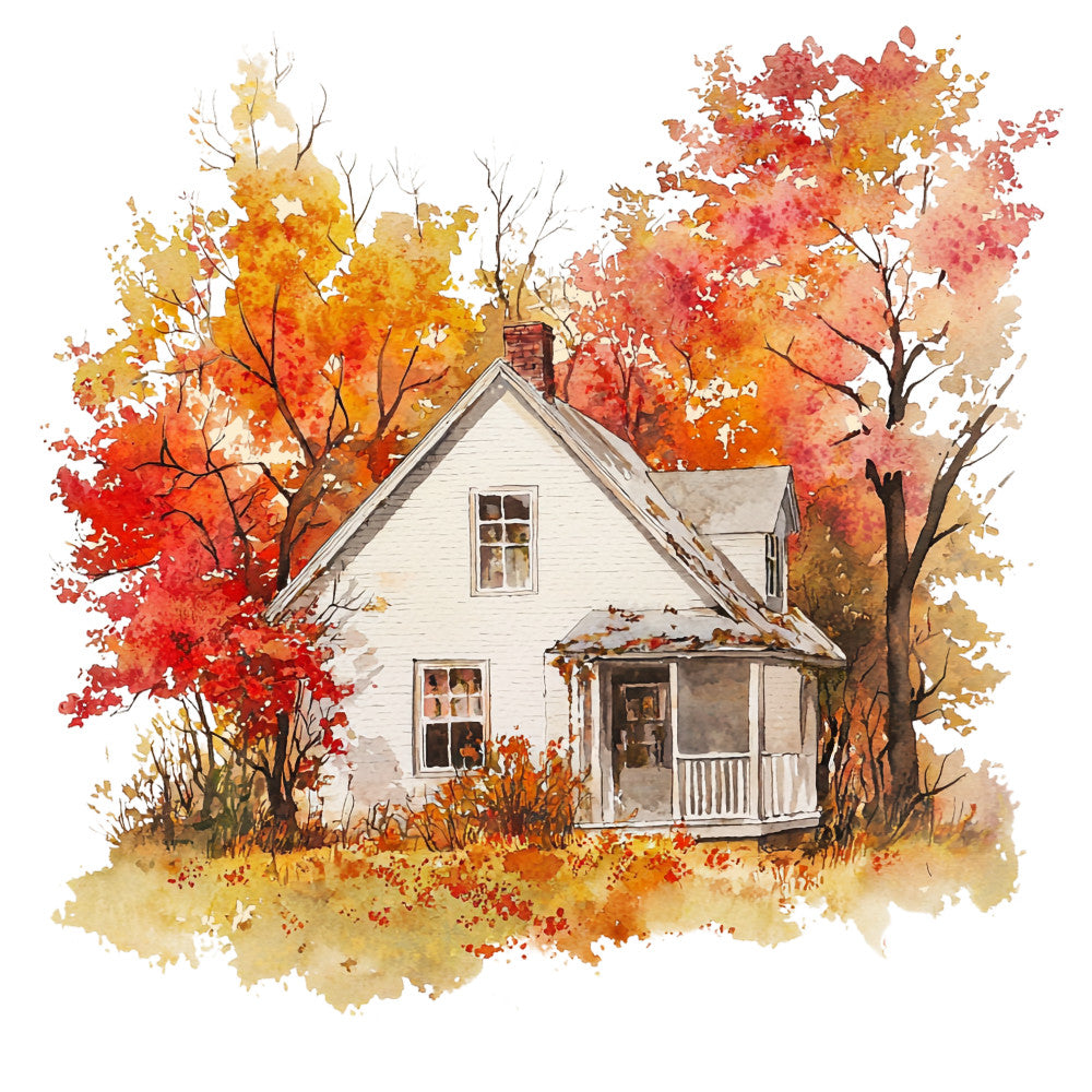 Autumn Landscape Fabric Panel 7